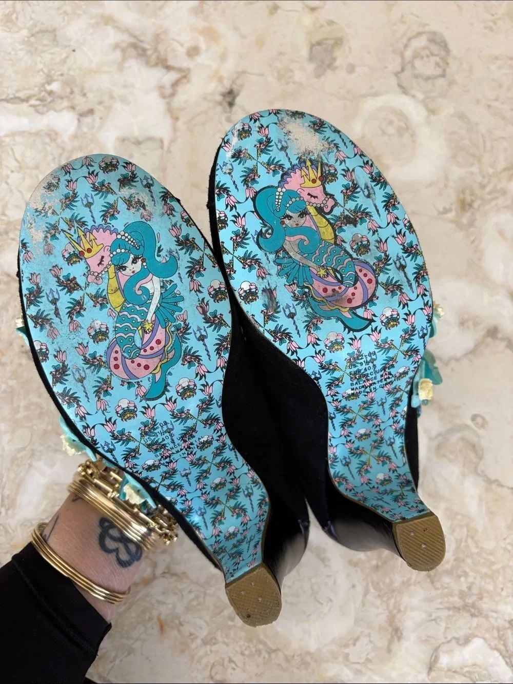 Irregular Choice “Fresh Cut Grass” Mary Jane Retro Heels - Picture 14 of 15